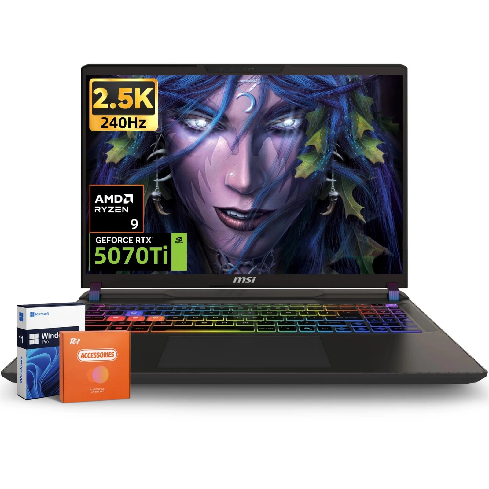 MSI Vector 16 HX Vector A16 HX A8WHG-004US - 16'' Ryzen 9-8940HX 64GB DDR5 4TB SSD