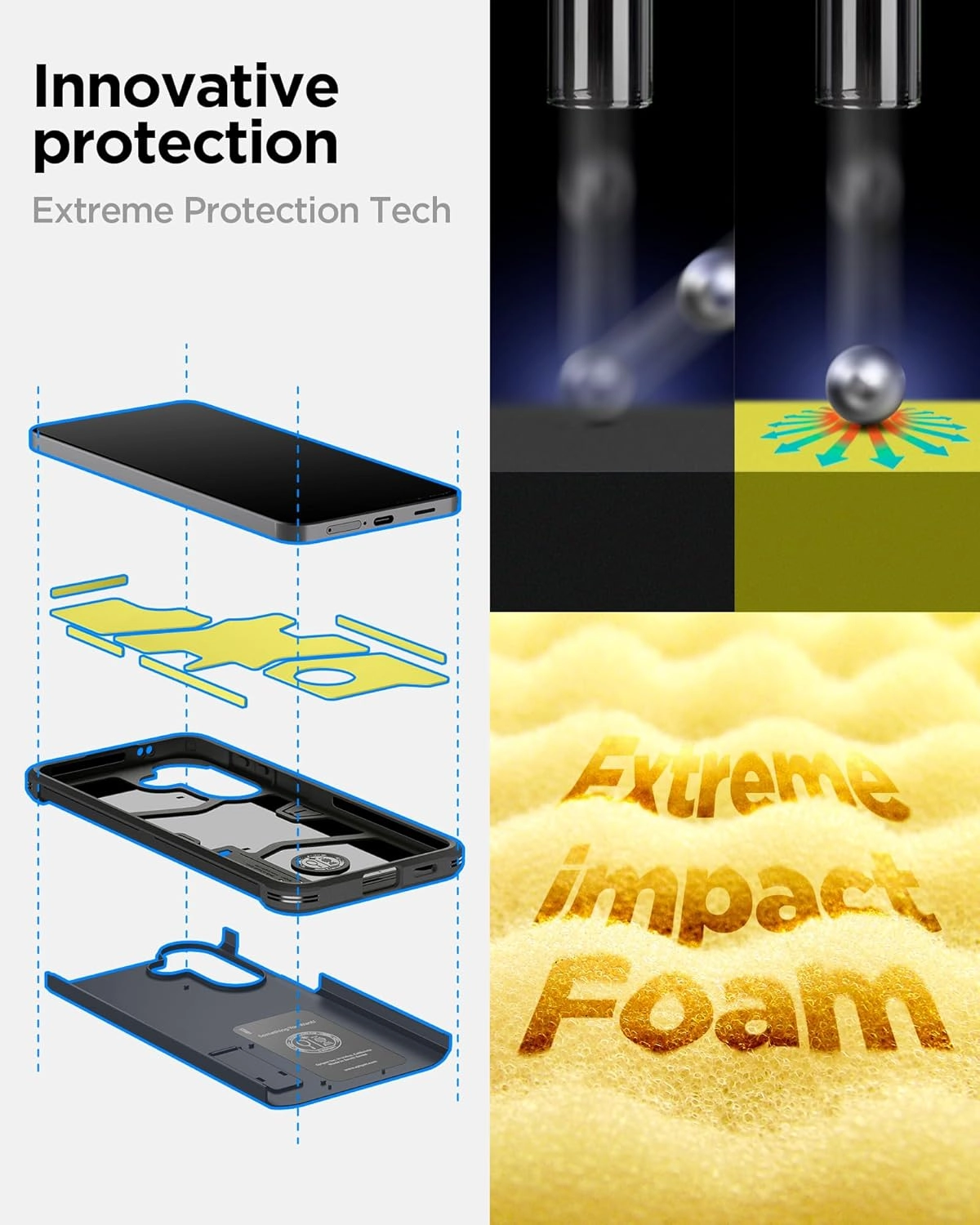 Tough Armor for Samsung Galaxy A57 5G - Extreme Impact Foam TPU Hard PC case