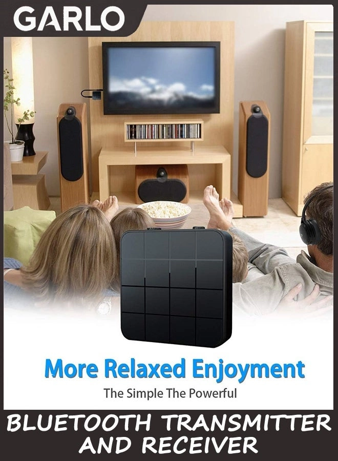 Audio Transmitter Receiver Adapter - Bluetooth 5.0 3.5mm rechargeable 200mAh lithium battery