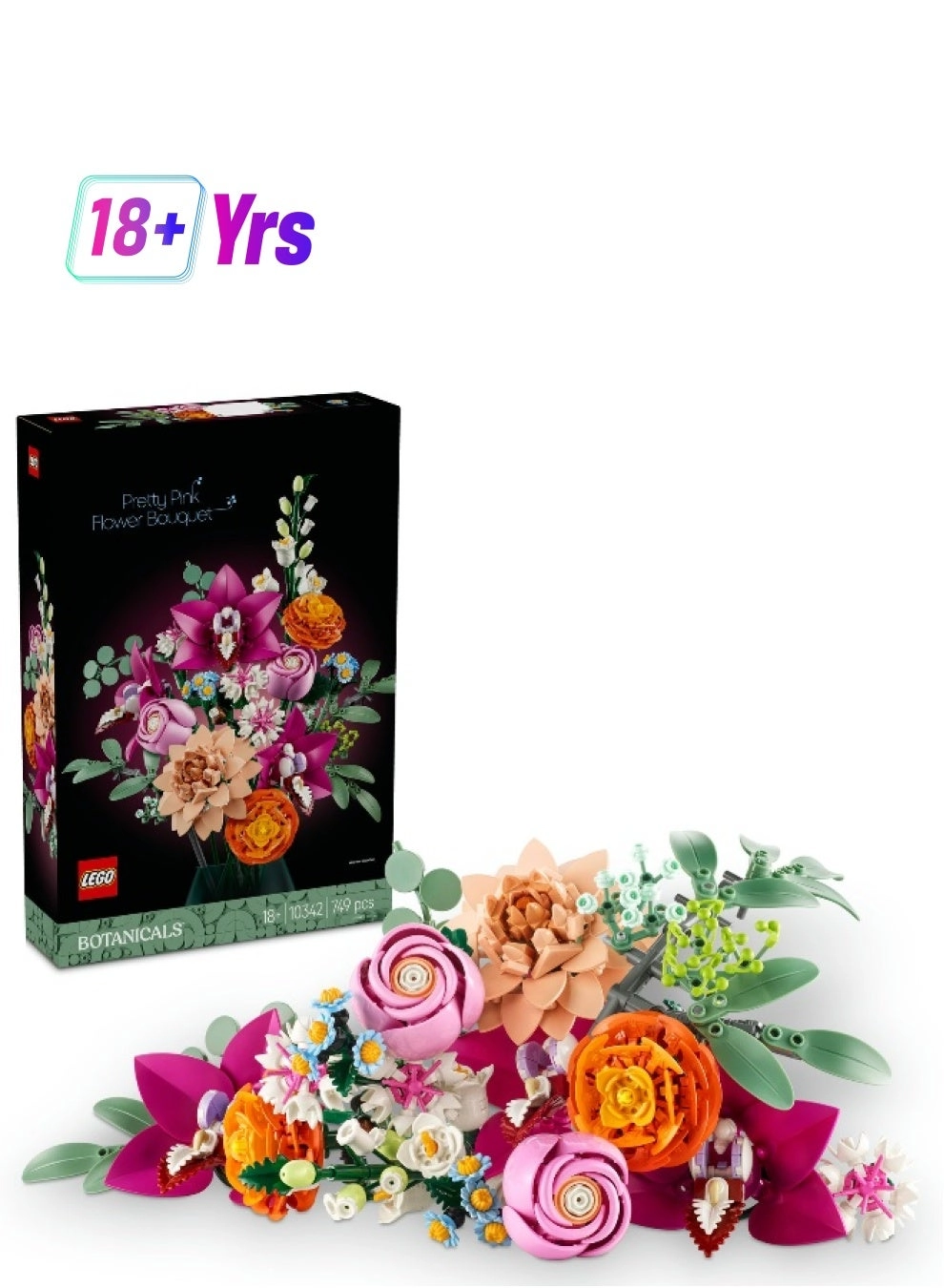 Botanicals Pretty Pink Flower Bouquet - multicolor (10342)