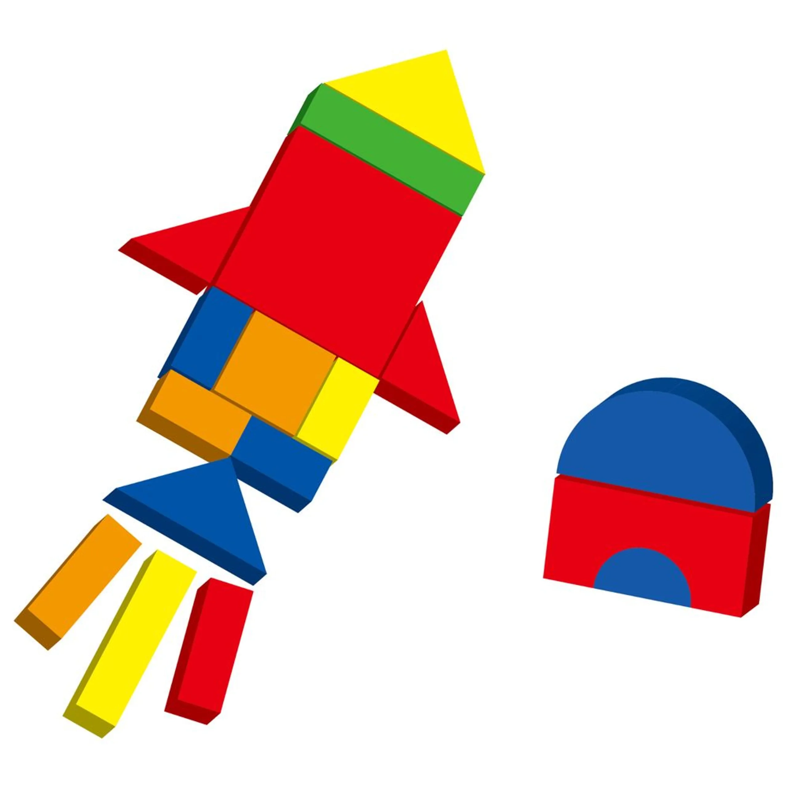 Magnetic Blocks Puzzle - 42 pcs