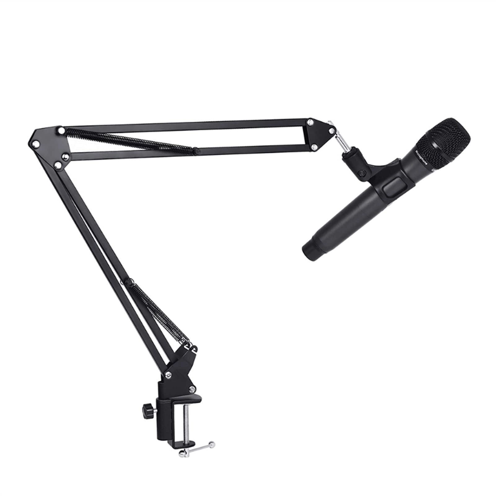 Mic Stand - Extendable Scissor Arm Table Mounting Clamp