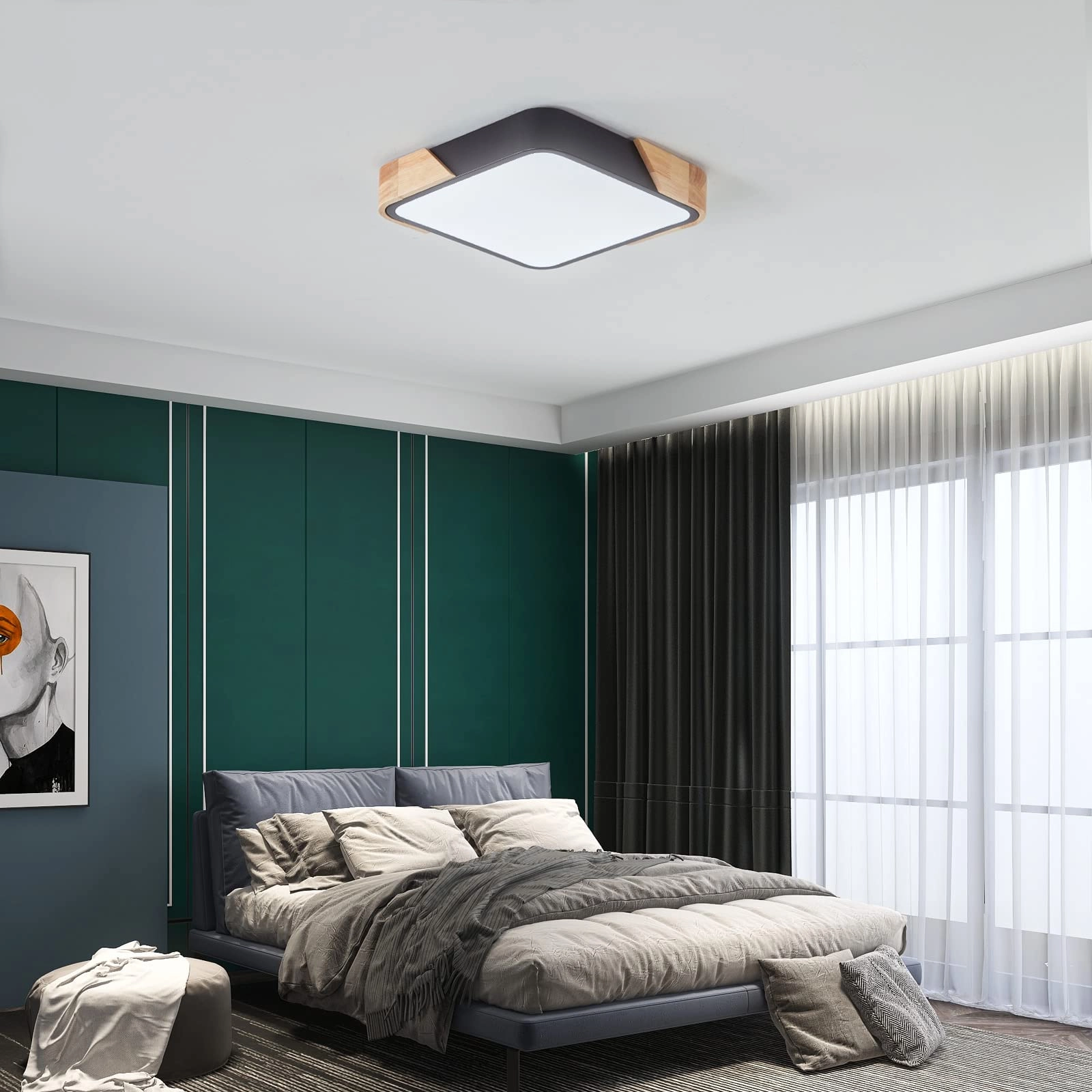 Flush Ceiling Light - 6000K 4000K 3000K Dimmable