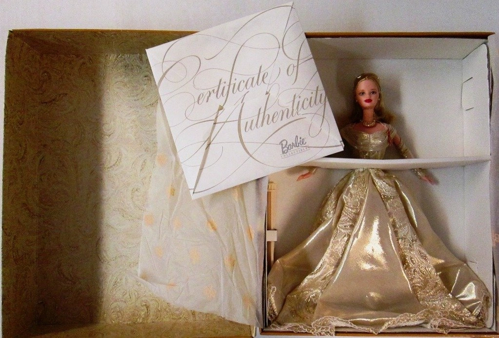 Barbie 50th Golden Anniversary - 1945-1995 Porcelain Limited Edition Ages 15+