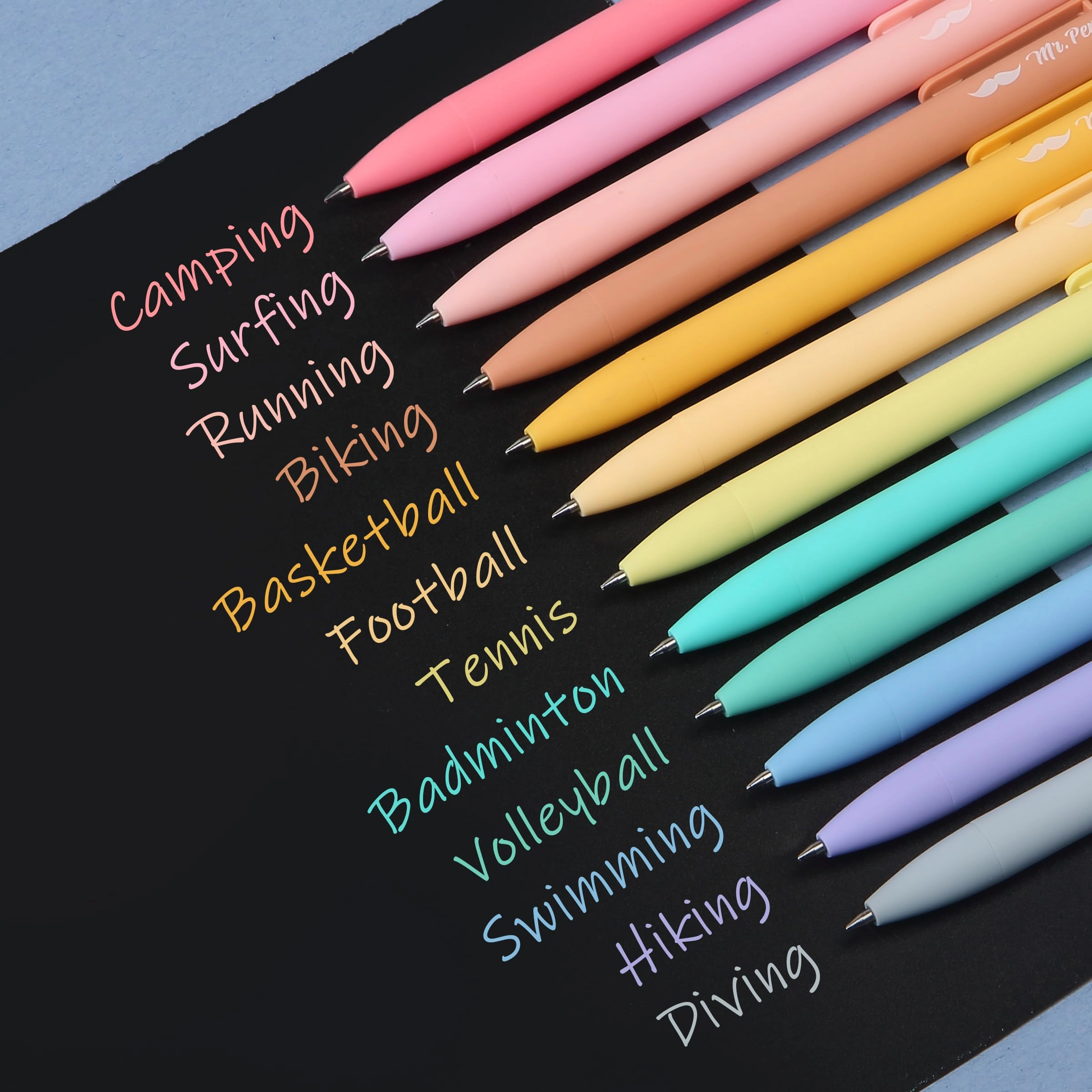 Retractable Gel Pens - 12 Pack 0.7mm