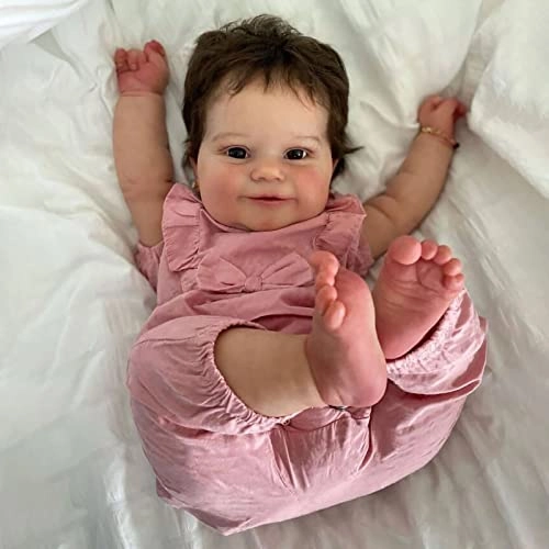 Rebirth Baby Doll - 48cm/58cm Silicone Limbs Cloth Body Panda Clothes Gift Set