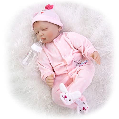 Reborn Baby Doll - 55cm Soft Silicone Limbs Cloth Body