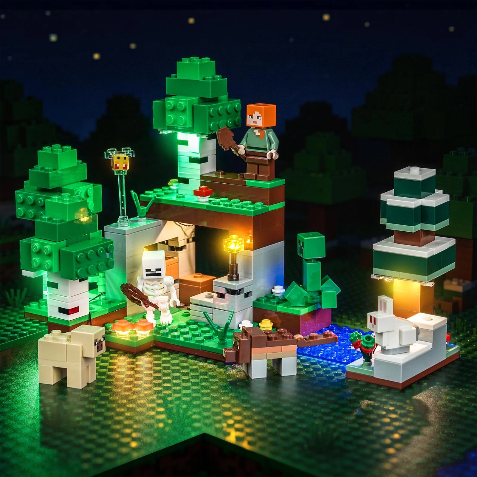 LocoLee Light kit Compatible with Lego First Night Adventure 21593 - LED Lighting USB/Battery Pack