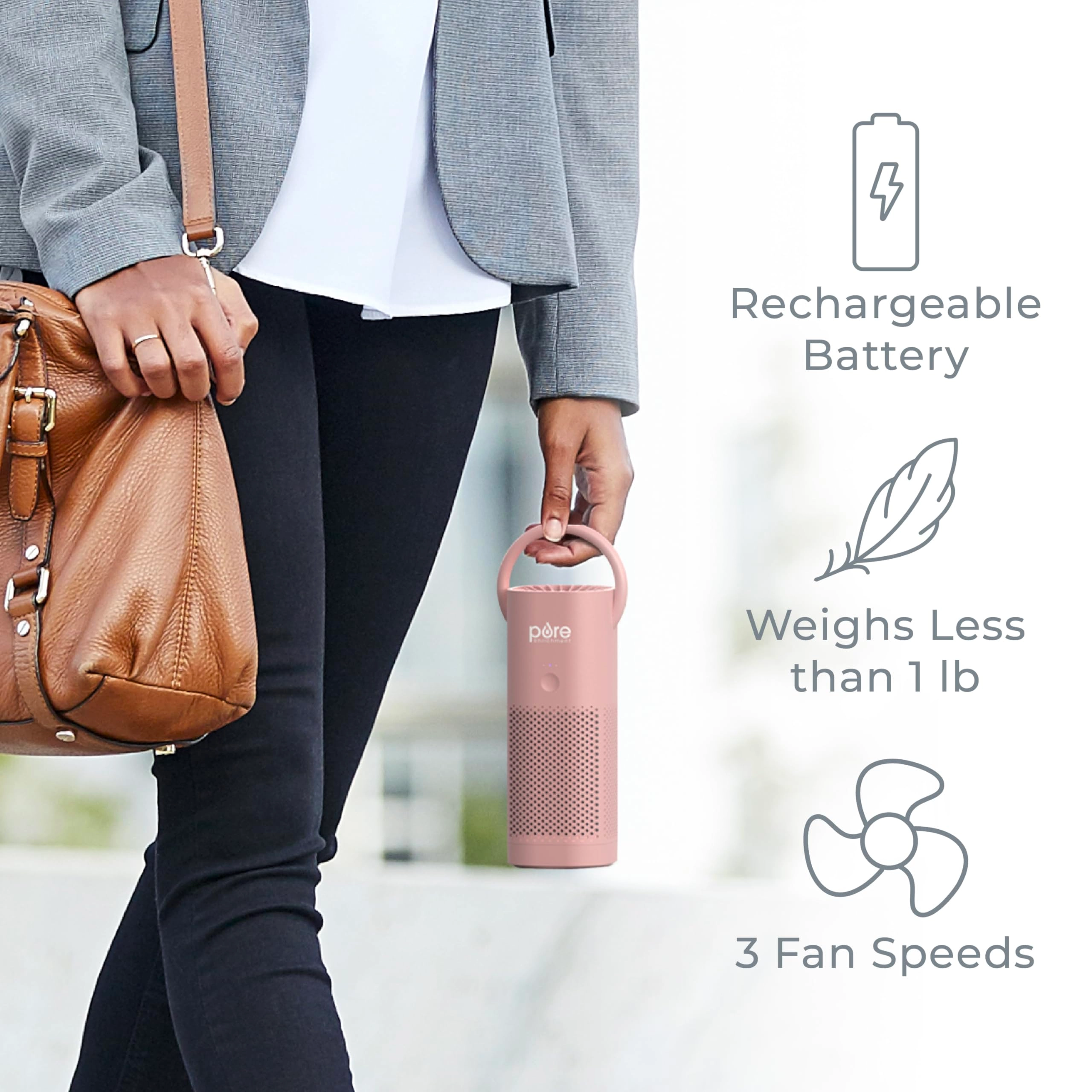 PureZone Mini - True HEPA Portable Cordless