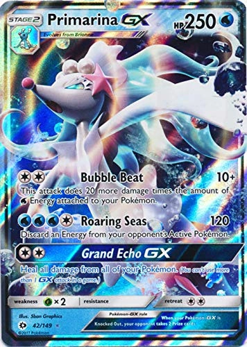 Pokémon Primarina-GX 42/149 - Sun and Moon