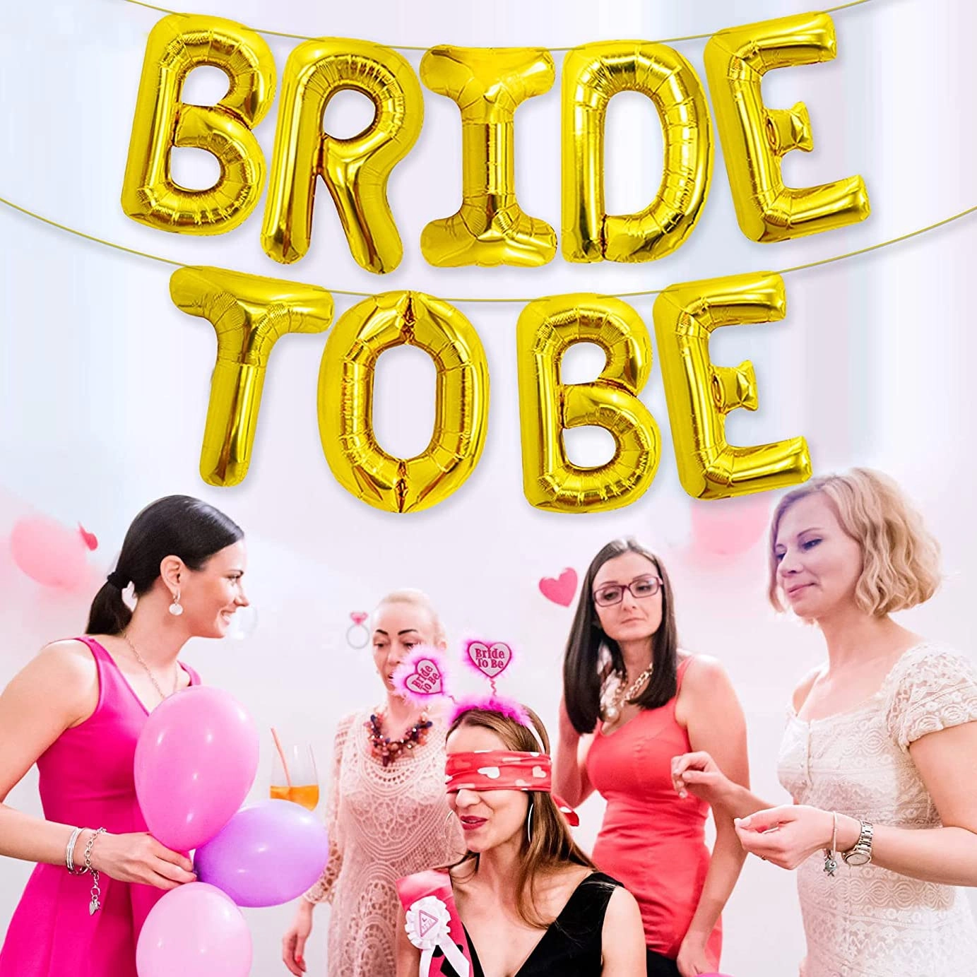 Bride To Be Letter Balloon - Pack of 9 Party Decoration