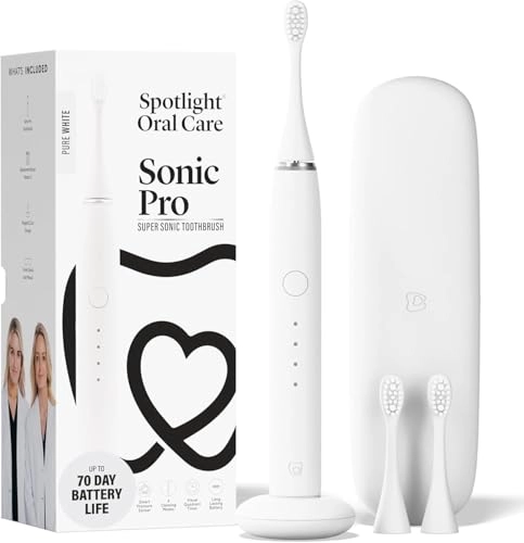 Sonic Electric Toothbrush - White 70-Day Battery Life