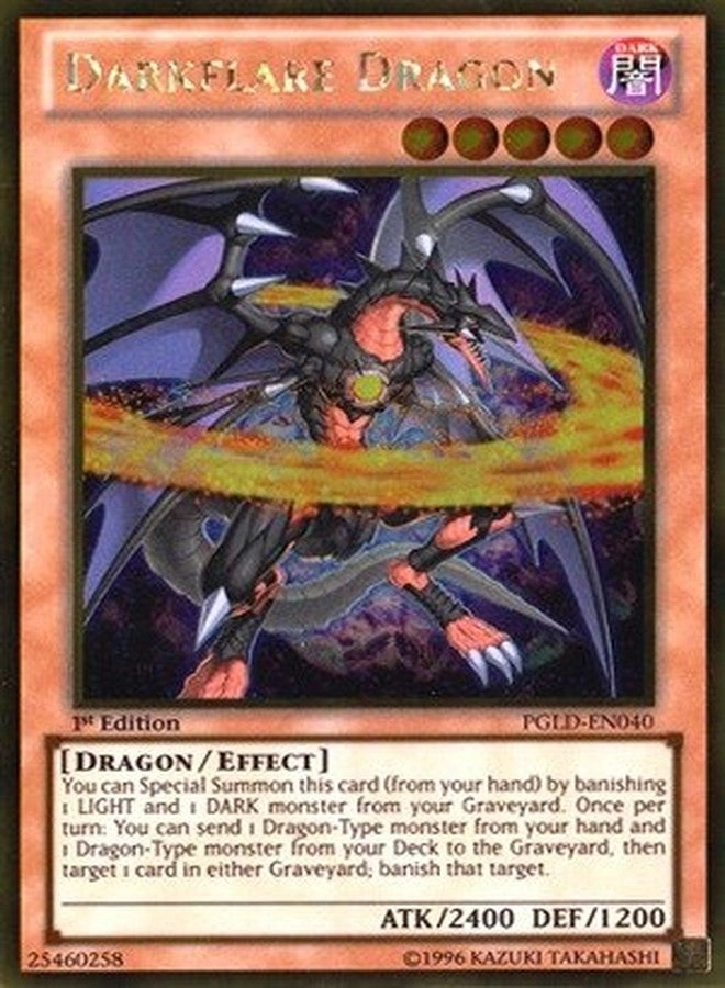 Yu-Gi-Oh! Darkflare Dragon PGLD-EN040 - 1st Edition