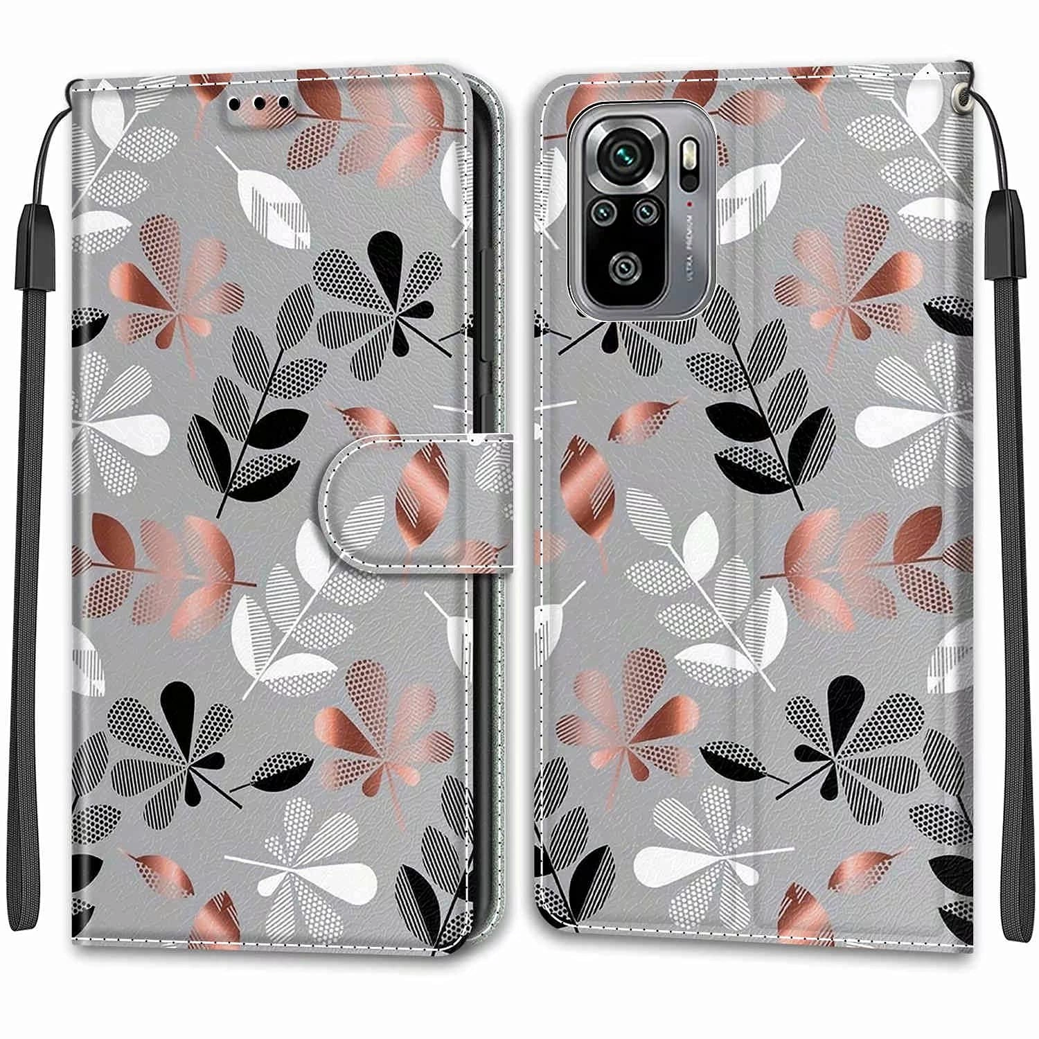 Nadoli Wallet Case Faux Leather Folio for Xiaomi Redmi Note 10 4G