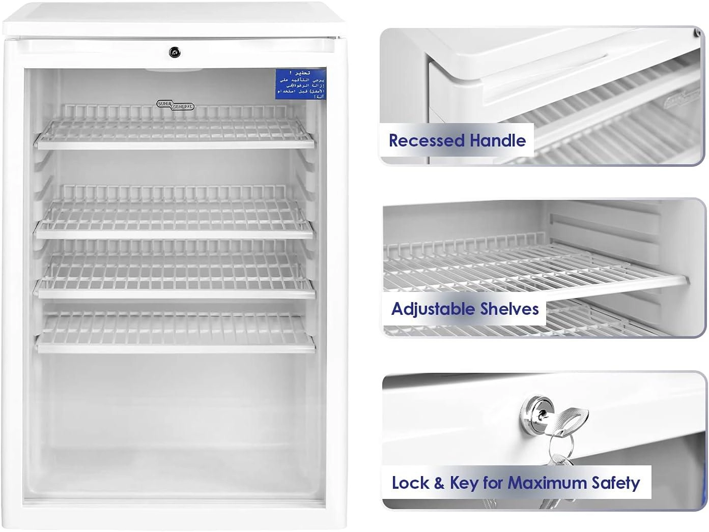 Single Glass Bottle Cooler - 133L