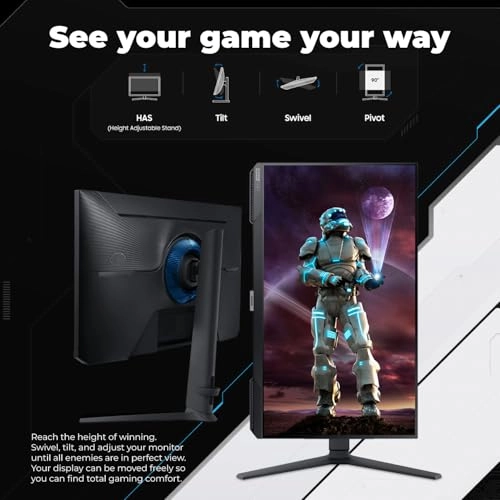 Odyssey G4 - LS25BG402EMXUE 25 Inches 1920x1080 + 7-in-1 Hub + Webcam + Mouse + Mousepad