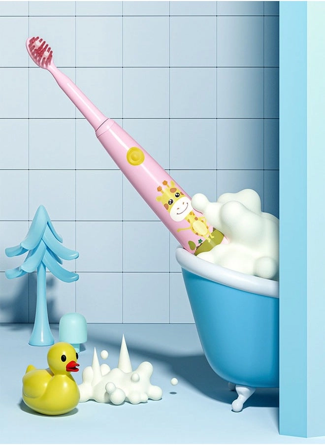 Electric Toothbrush - 2 Brush Heads White Charging Cable