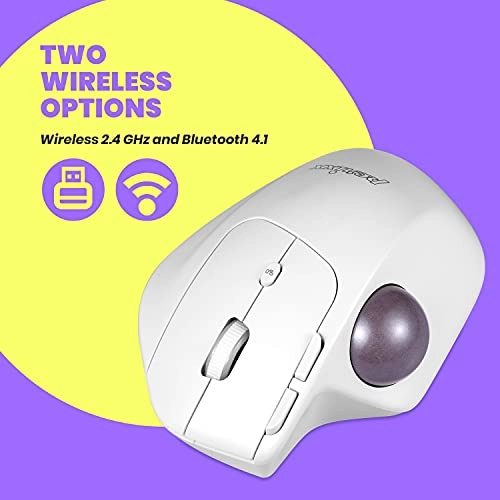 PERIMICE-720 Ergonomic Trackball Mouse - Wireless