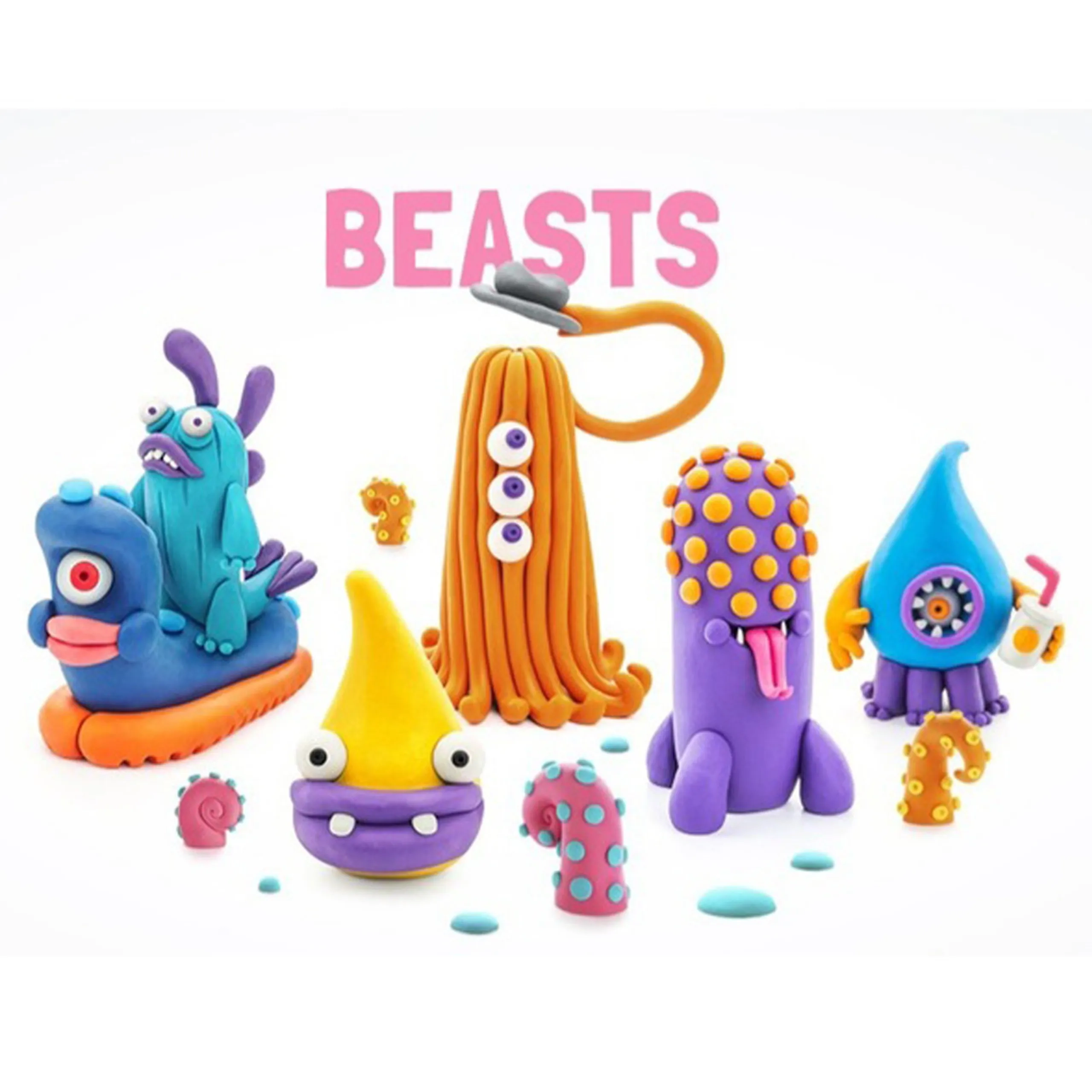 Plastic Modelling Air Dry Clay Kit - 170g 3pcs.