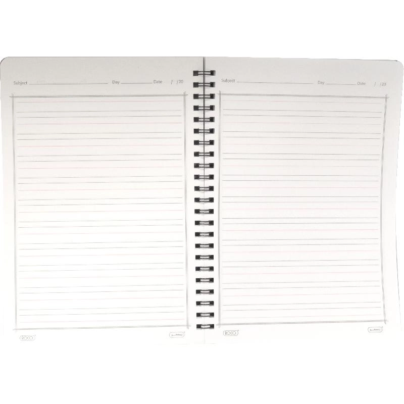 Notebook 19 X 26 cm Spiral - Grid 100 Sheets