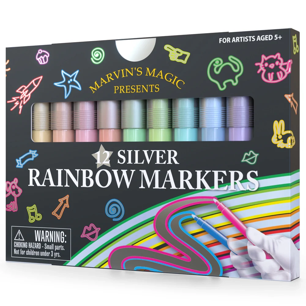 Marvin's Magic Silver Rainbow Markers