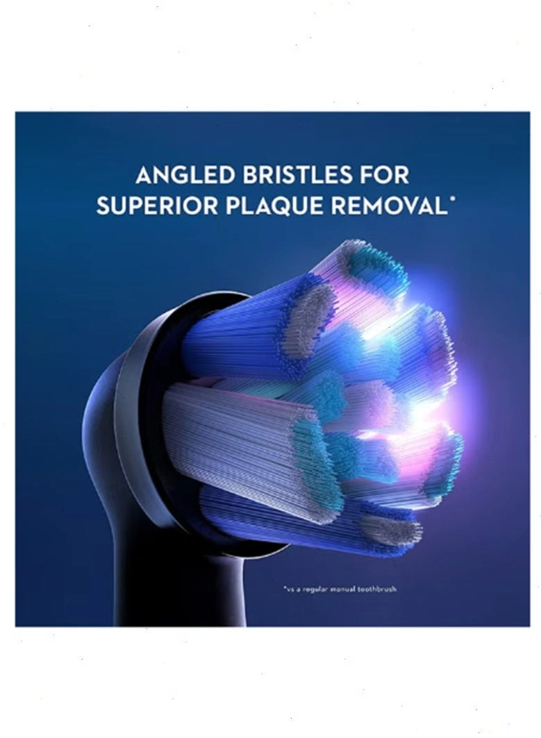 iO Ultimate Clean Replacement Brush Head - 8 Count Black for Electric Rechargeable