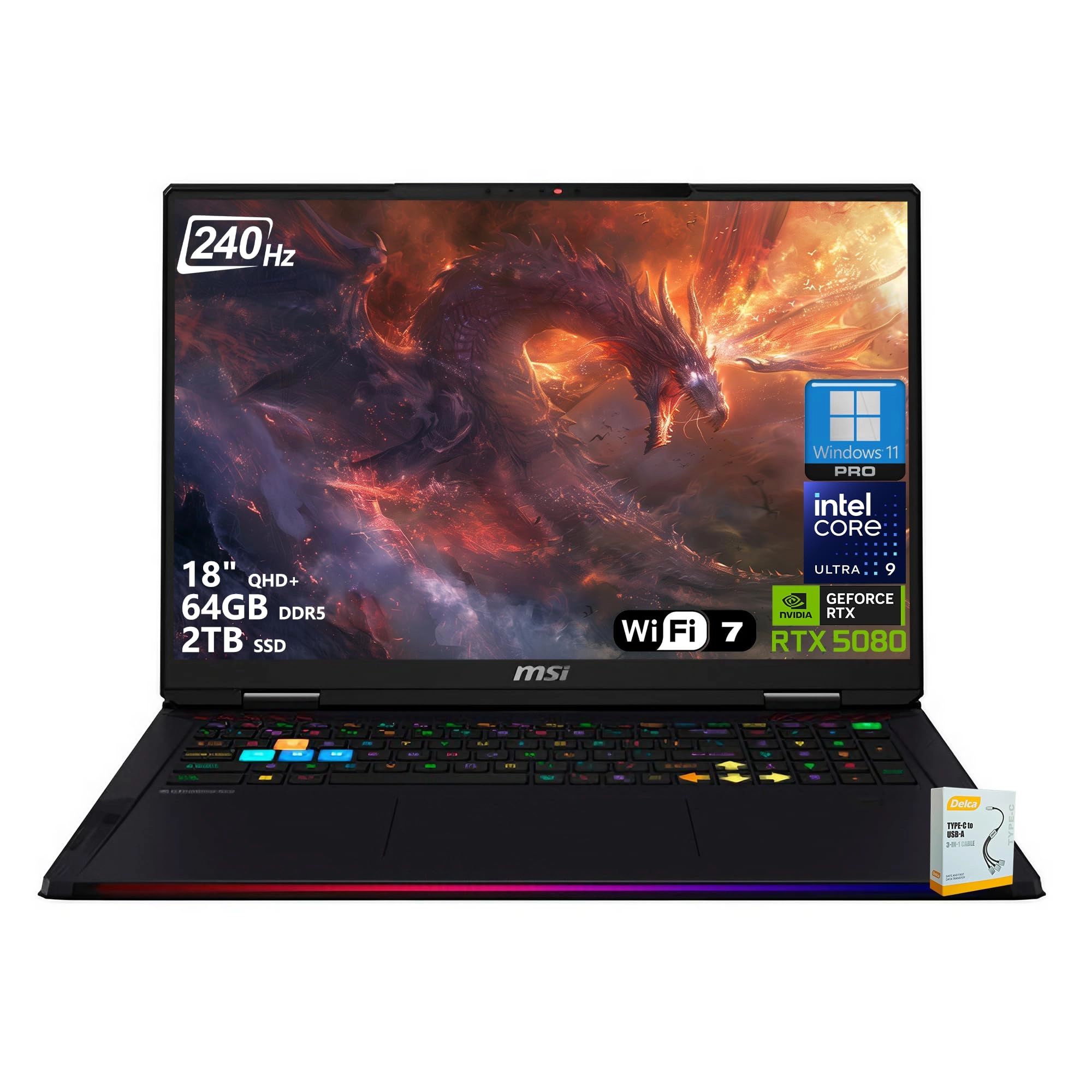 Raider 18 HX AI A2XWIG - 18'' Core Ultra 9-285HX 64GB DDR5 2TB SSD