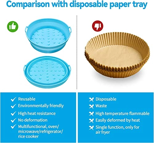Air Fry Silicone Insert - food grade silicone 2pcs