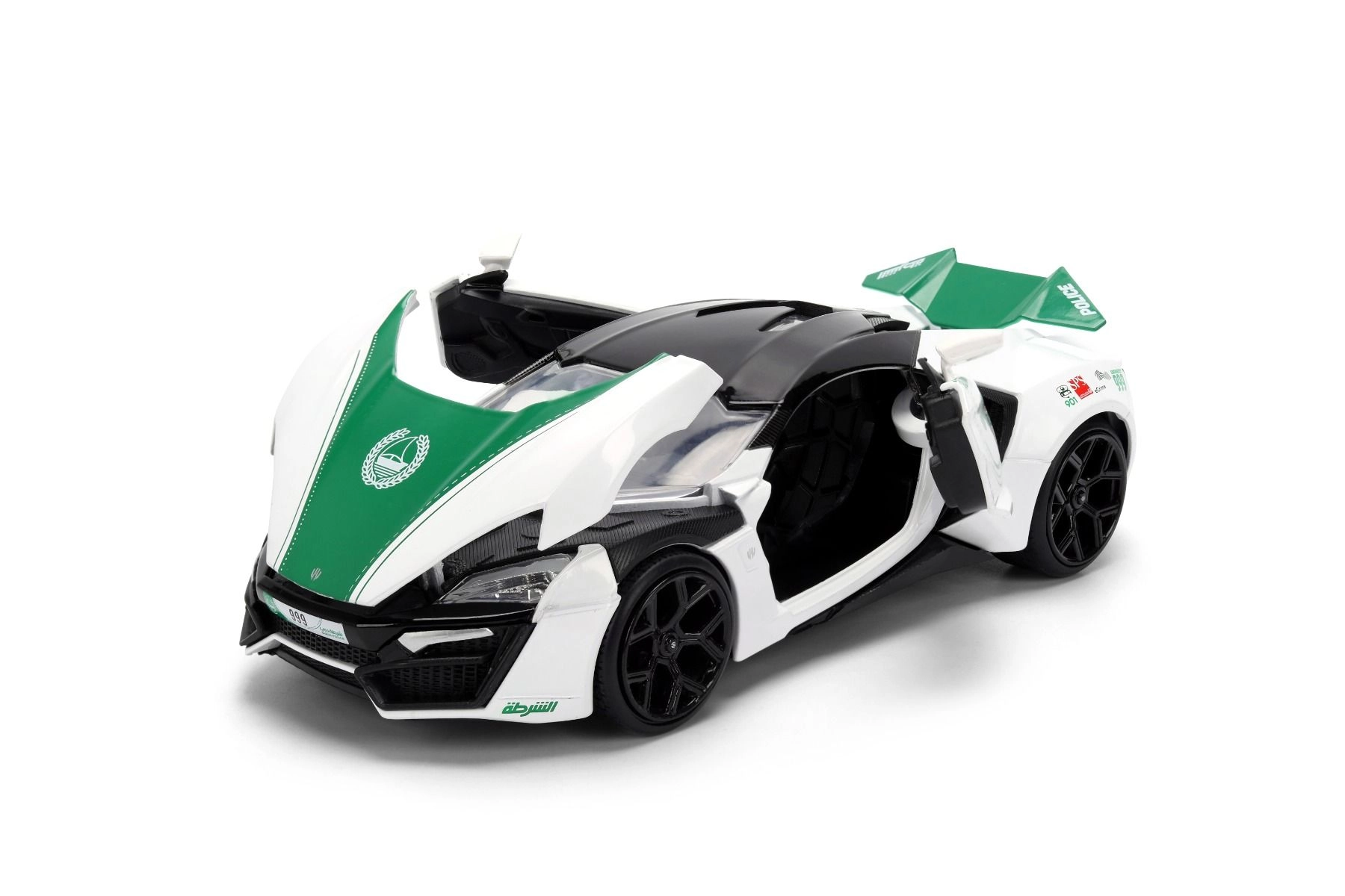 Dubai Police Lykan Hyper Sport - 1:24 Die-cast Metal