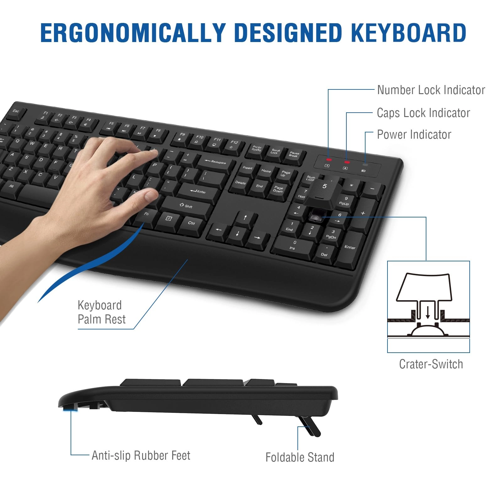 Keyboard and Mouse Combo - QWERTY Wireless