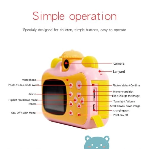 Cute Kids Instant Camera - 57 * 30mm