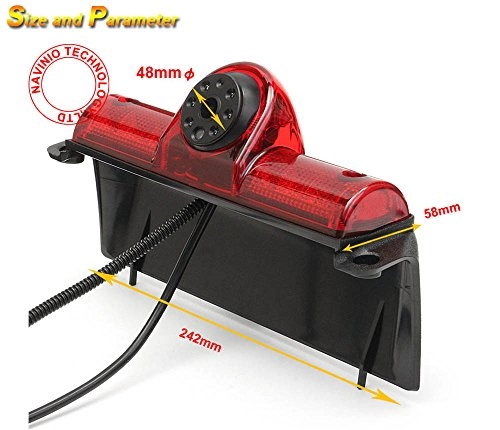 License Plate Light Rear View Reversing Backup Camera - 628x586 pixels