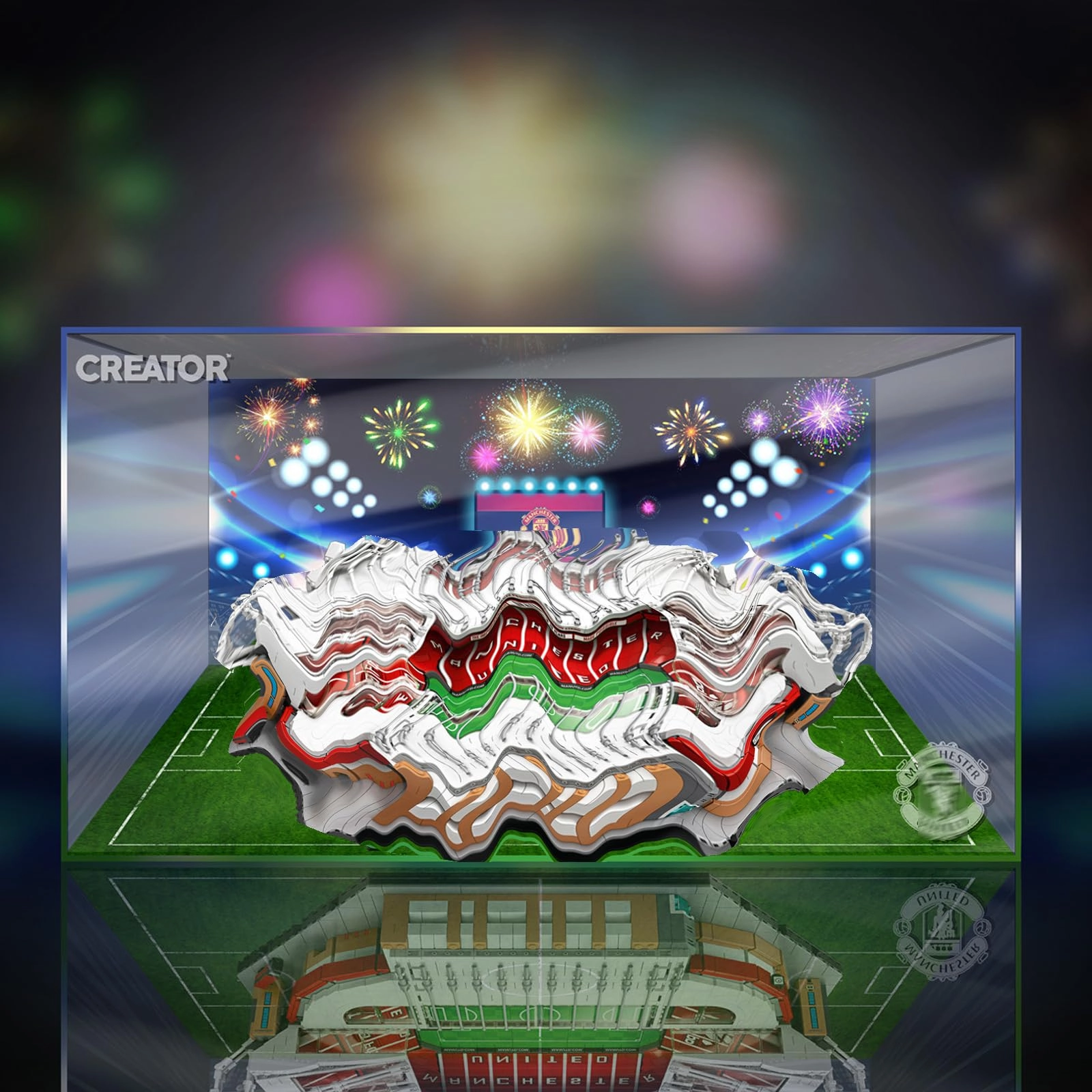 Display Case for 10272 Stadium - 56 x 44 x 24 cm 3 mm acrylic Transparent