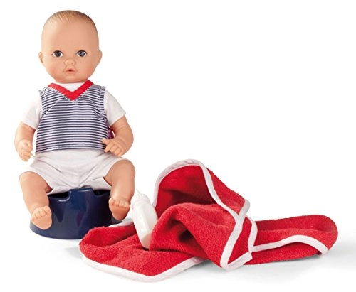 Aquini Boy Bath Baby Doll - 13" Drink & Wet Anatomically Correct Ages 18 months+ Set