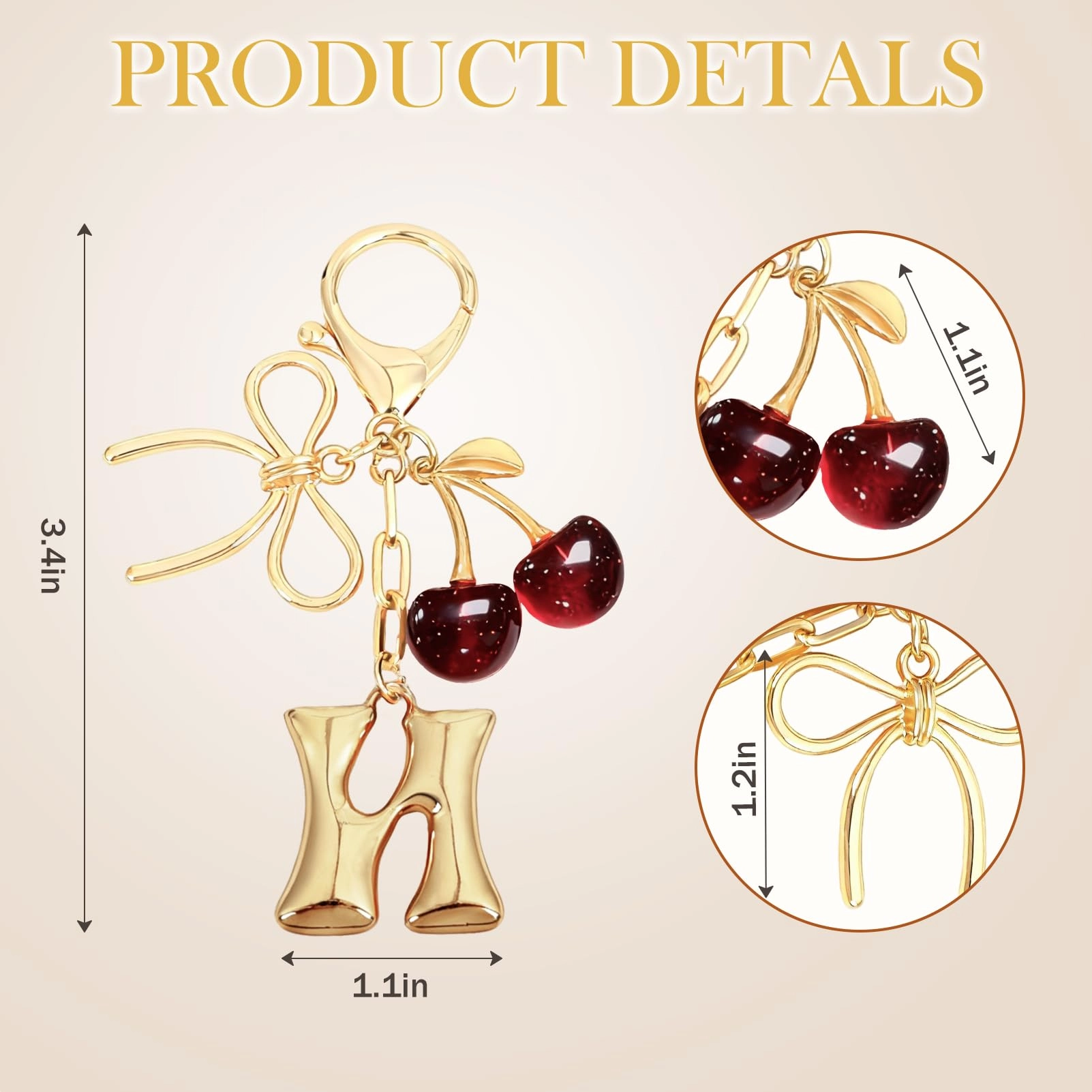 Initial P Keychain - Letter