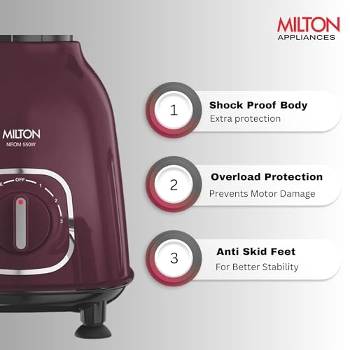 Neom Mixer Grinder - 1200 Milliliters 550 watts