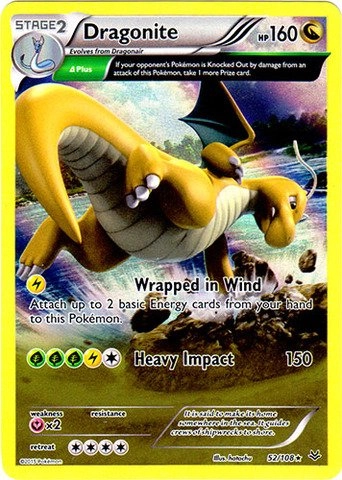 Pokemon USA, Inc. Dragonite 52/108 - XY Roaring Skies Holo