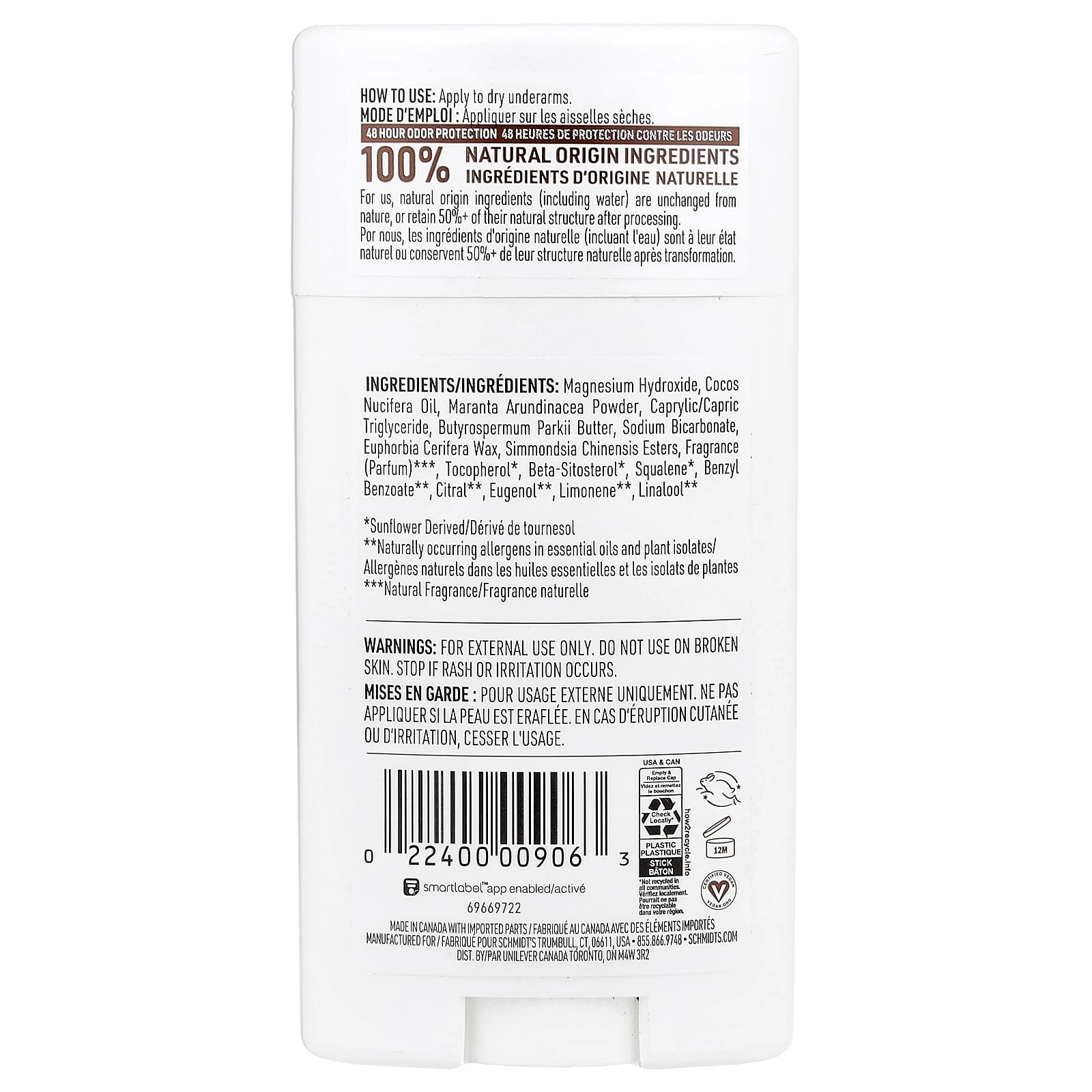 Deodorant - Clean Coconut 2.65 oz (75 g)