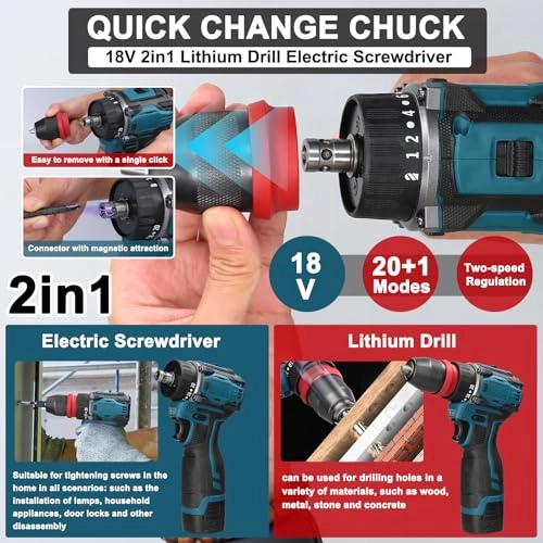 2in1 Lithium Drill - 1300mAh