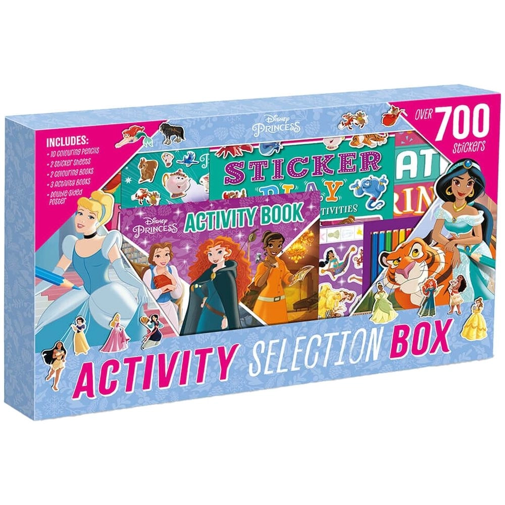 Igloo Disney Princess Activity Selection Box - over 700 stickers 10 Colouring Pencils