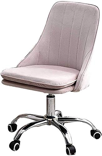 Velvet Task Chair - Adjustable Swivel Rolling Purple