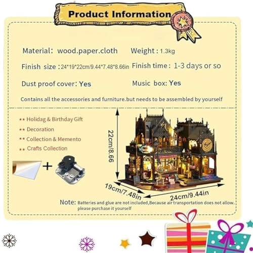 Magic House - 3D Mini Dollhouse Musical Movement