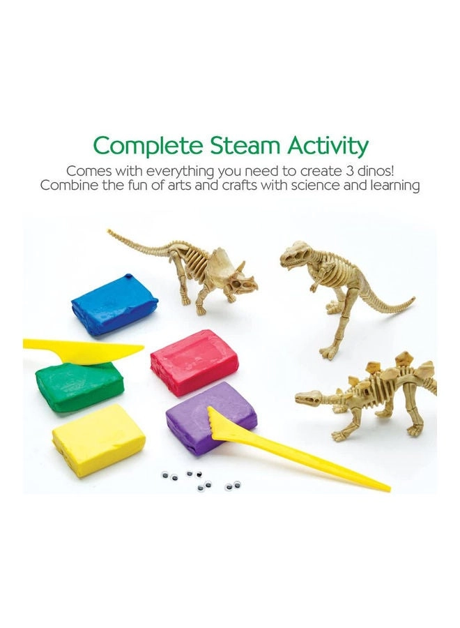Create With Clay Dinosaurs - Multicolour 5+ Years