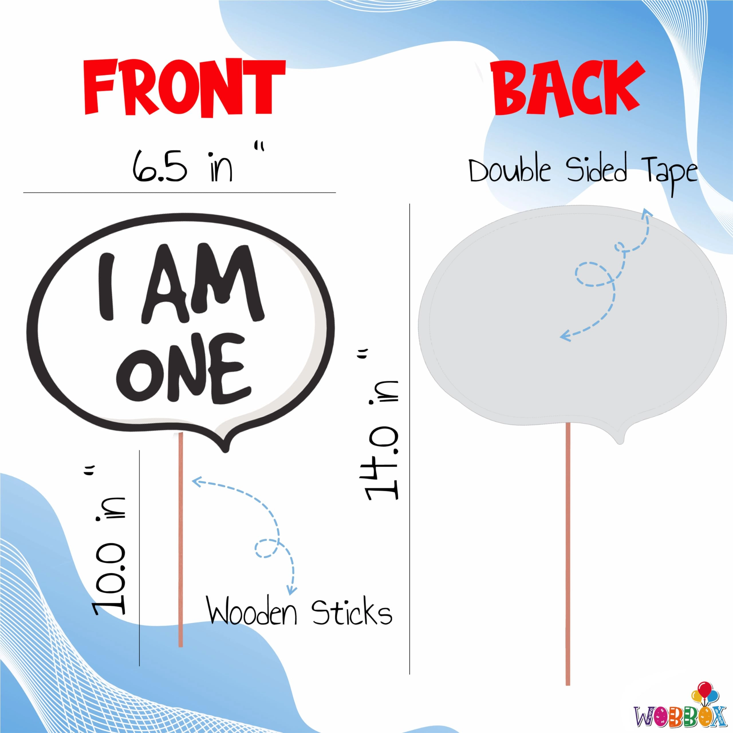 First Birthday Party Props - 26 piece(s) Birthday