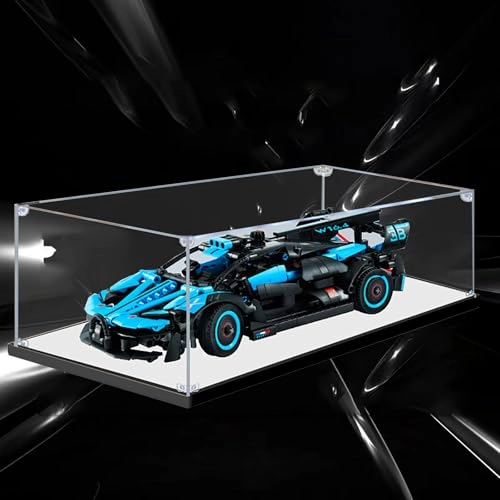 Acrylic Display Case - 35X15X15cm Mirror for Lego 42162