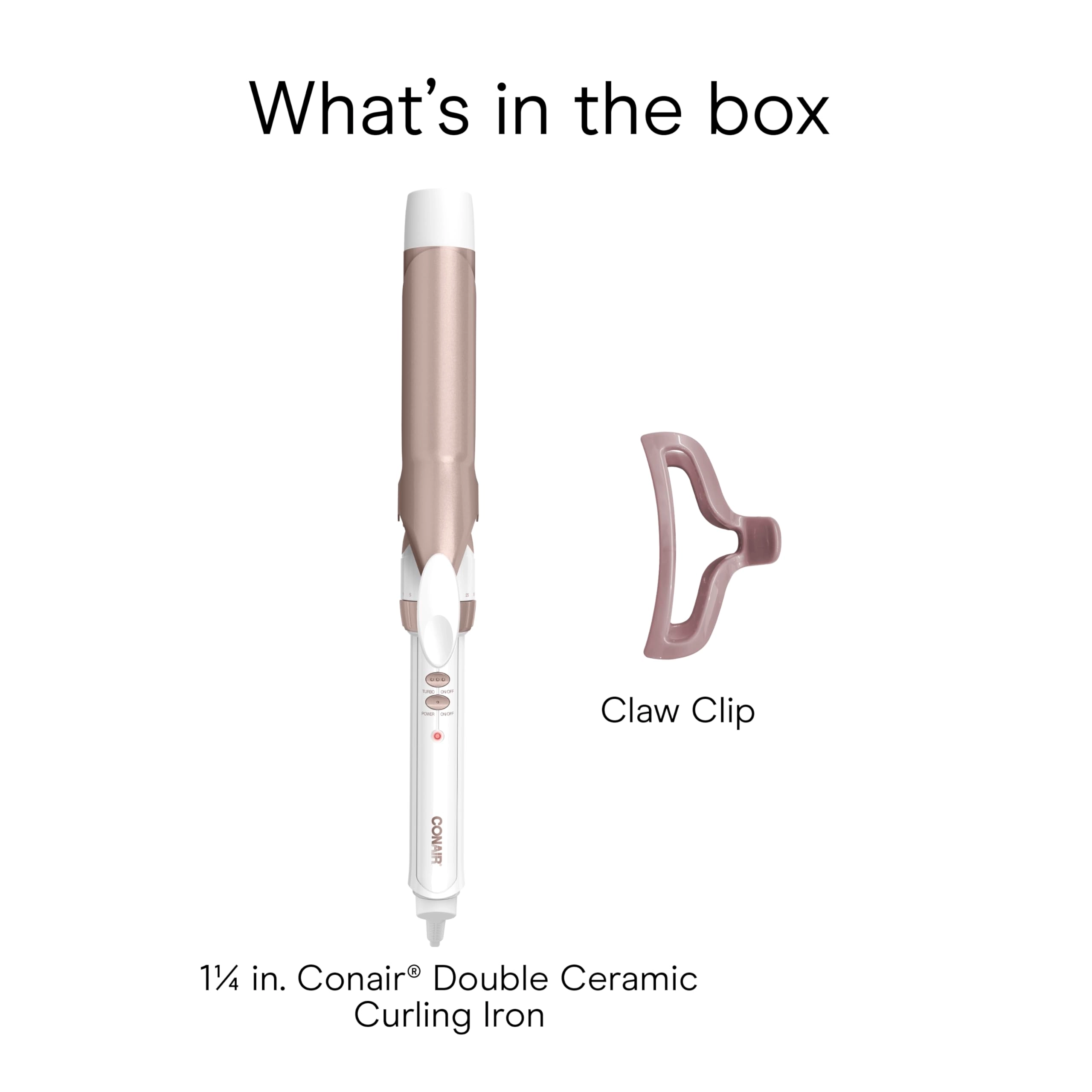 Double Ceramic Curling Iron - 1.25 Inch 30 Heat Settings