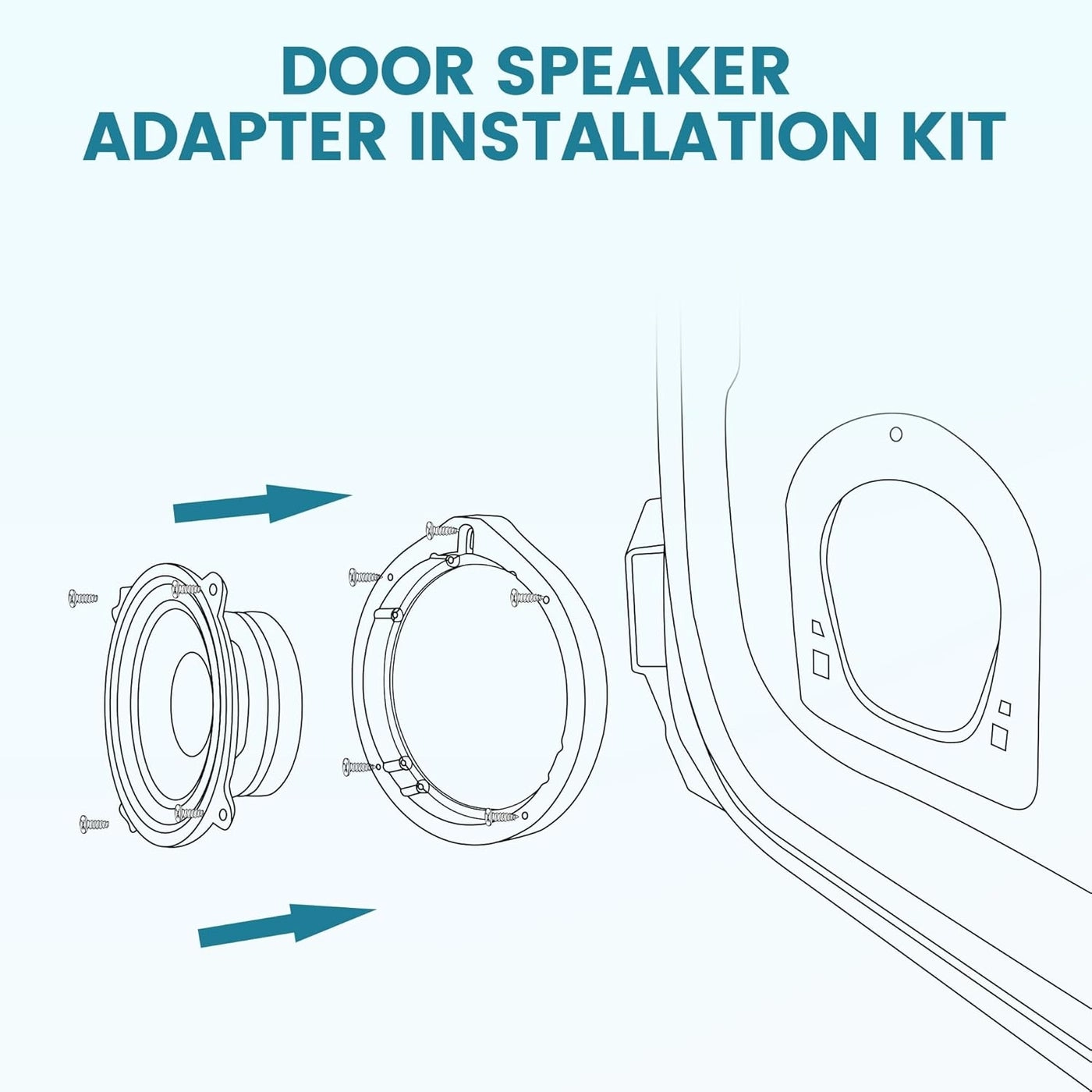Speaker Adapter Bracket - 6.5 Inch