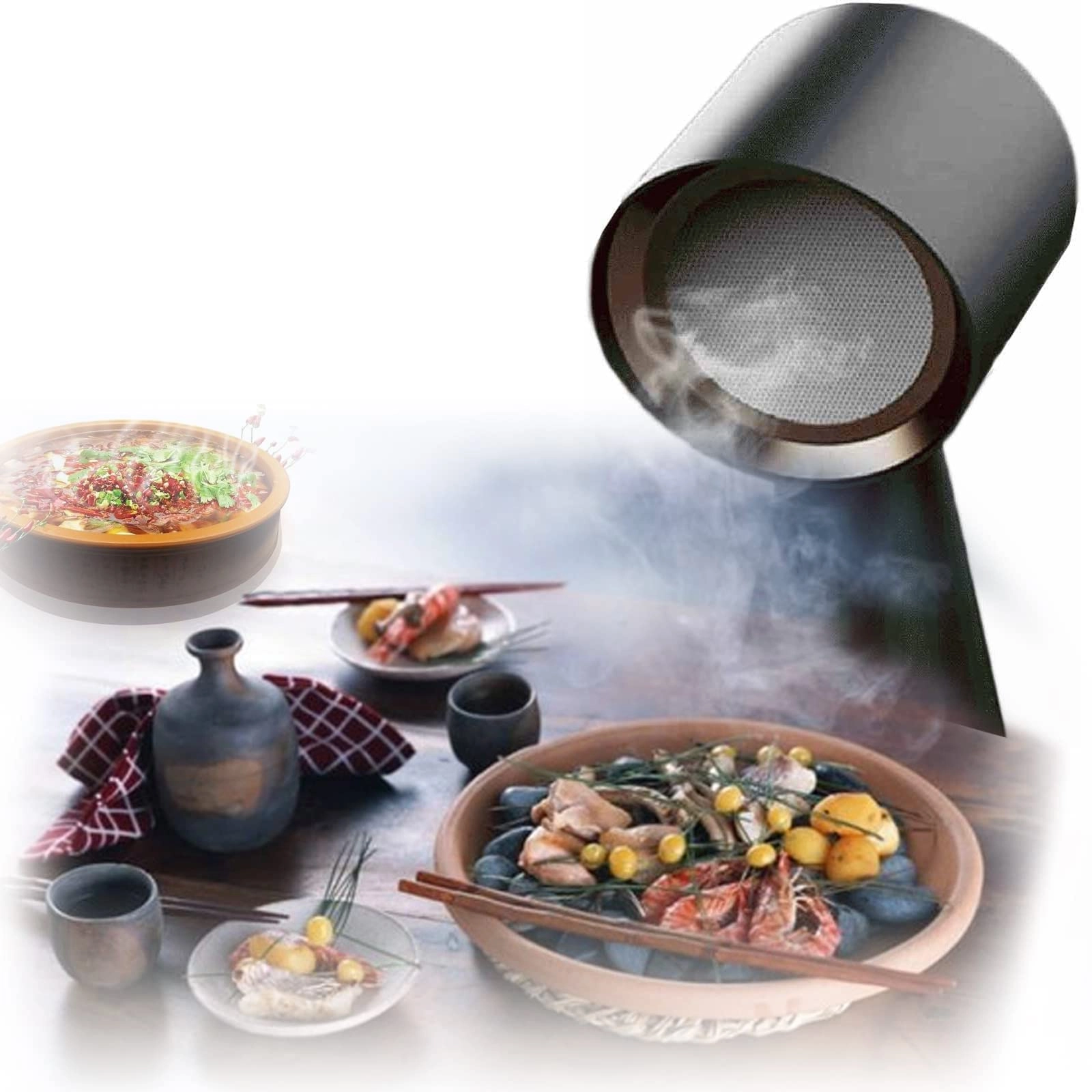 Mini Desktop Cooker Hood - 2 Cubic Meters Per Minute