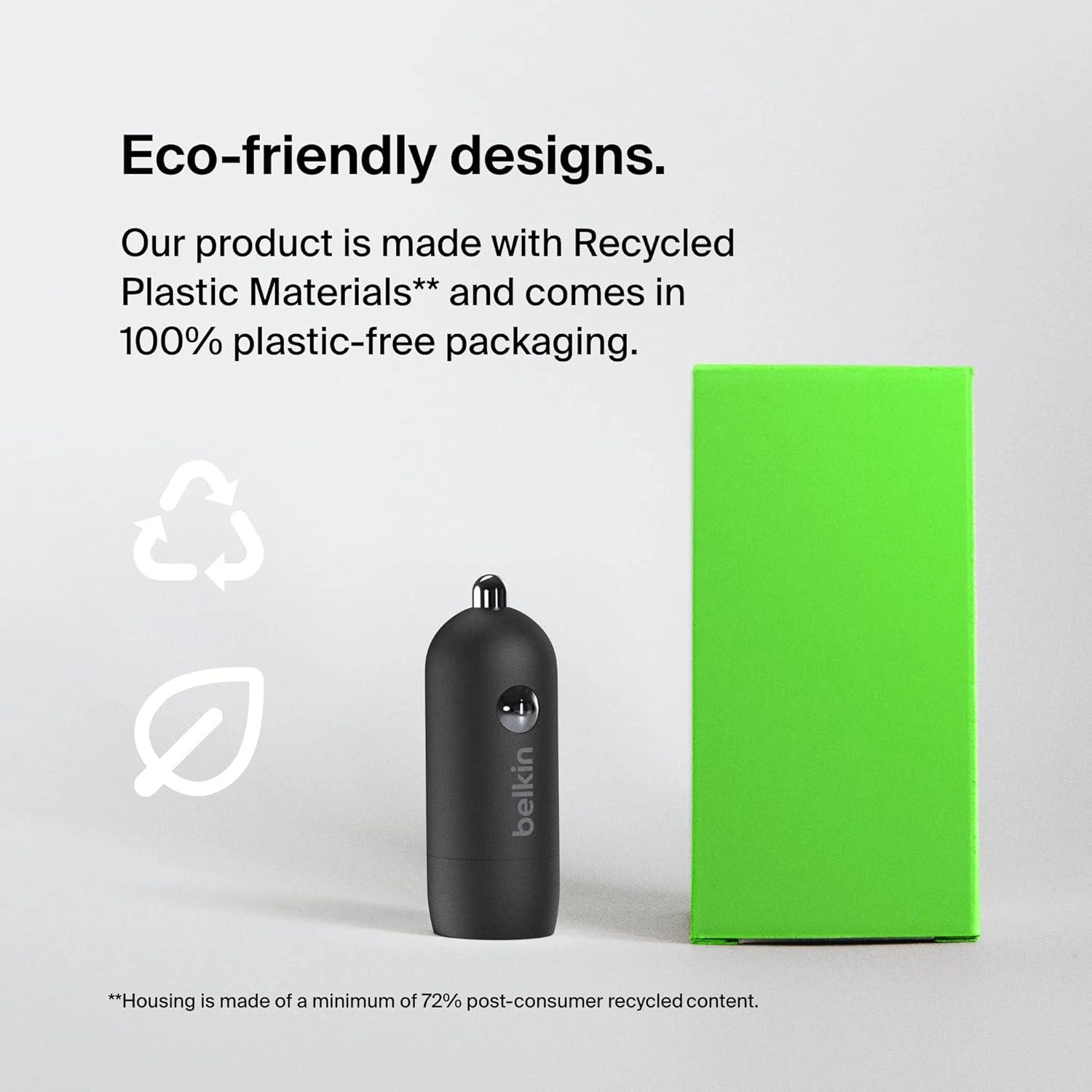 BoostCharge - 30W Car Charger Black