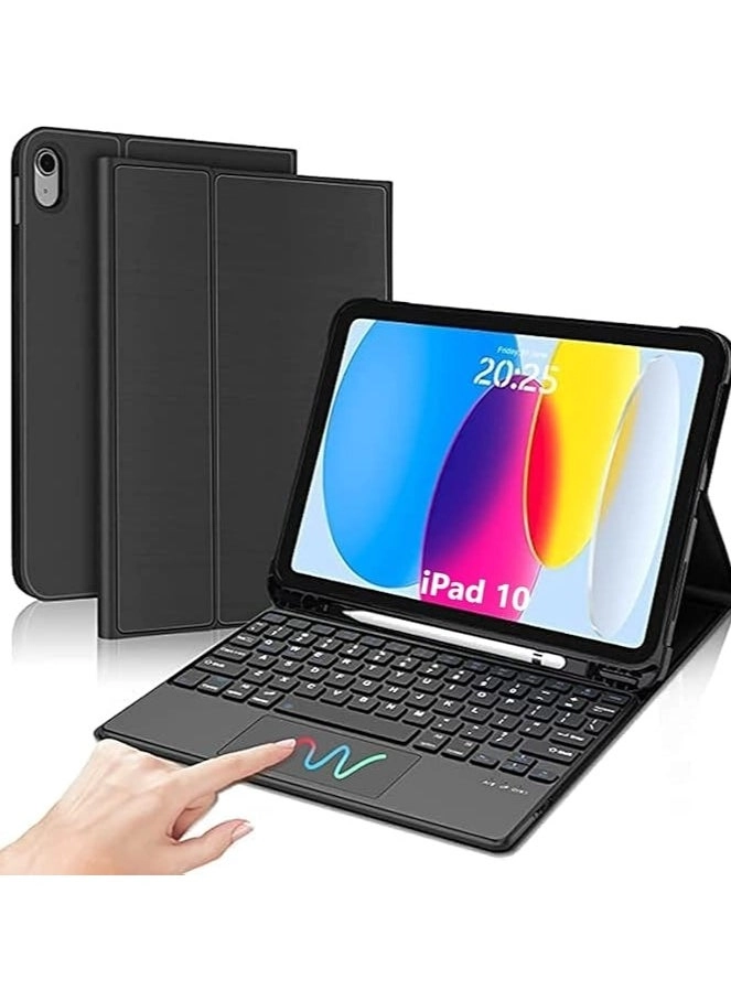 erorex Keyboard Case with Smart Trackpad and Pencil Holder for iPad 10th Generation 10.9-inch (2022)